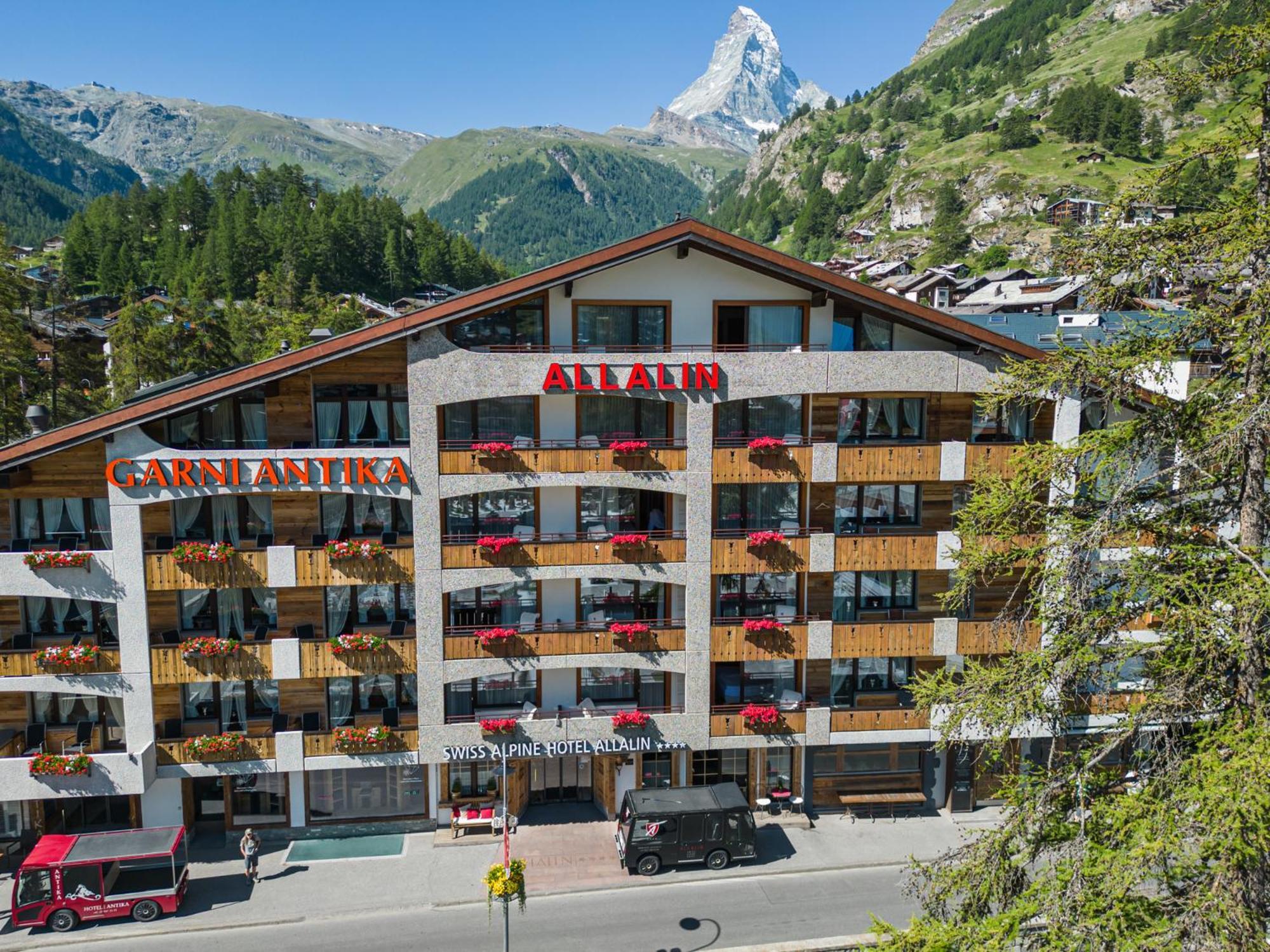 Swiss Alpine Hotel Allalin Zermatt Exterior foto