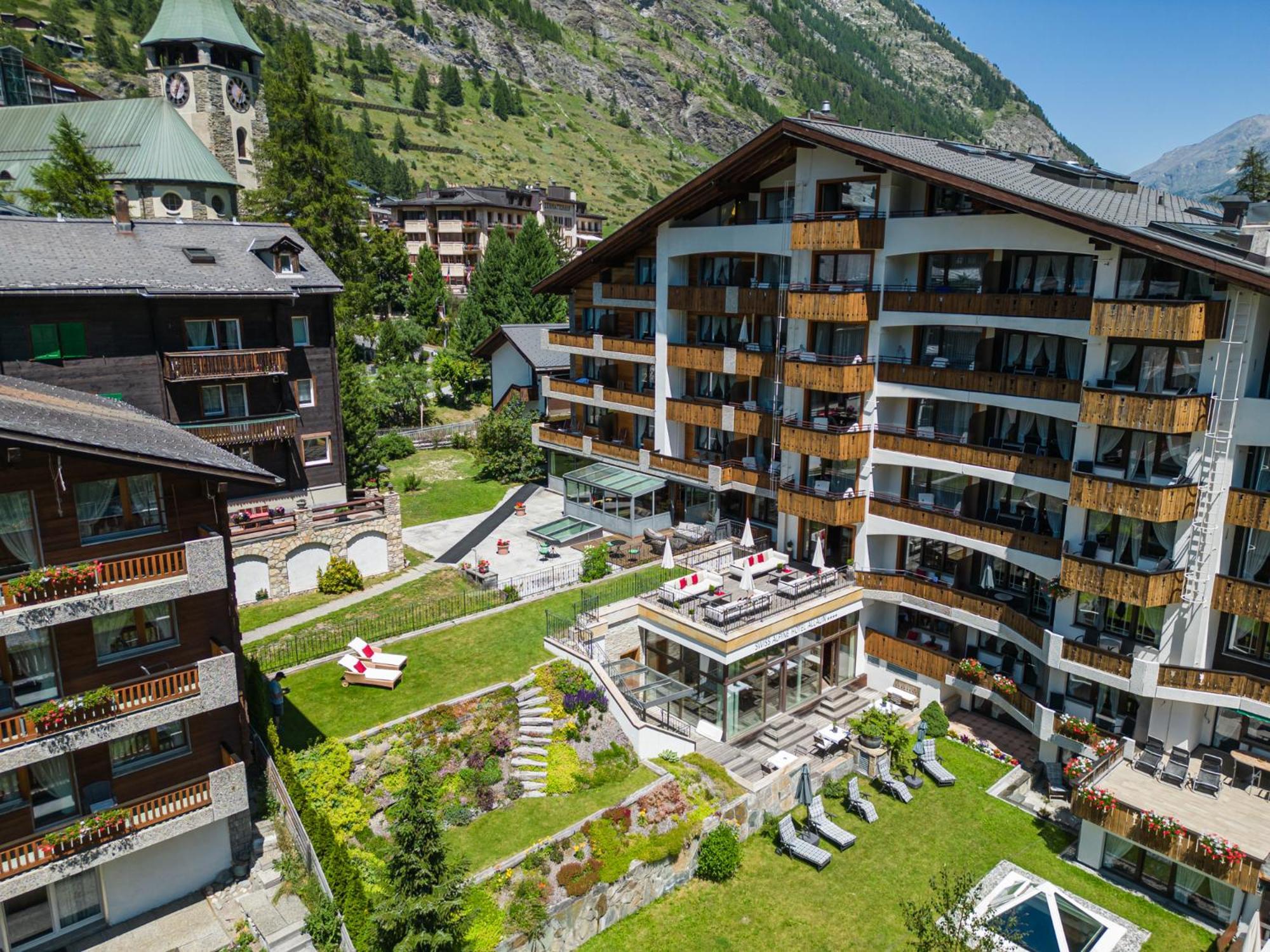 Swiss Alpine Hotel Allalin Zermatt Exterior foto